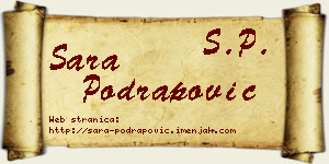 Sara Podrapović vizit kartica